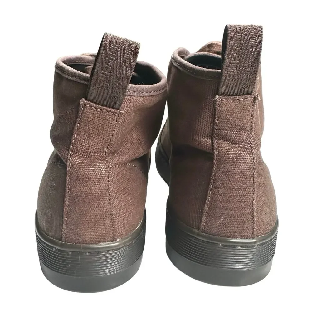 Dr. Martens | Unisex | Coburg Brown Canvas Suede Ankle Chukka Boots | M 10 W 11